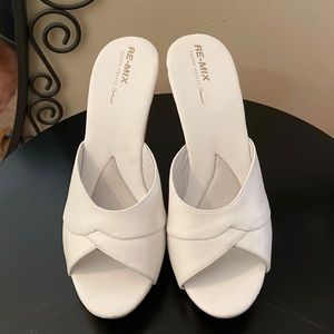 Re-Mix White Hollywood Stilettos Slide